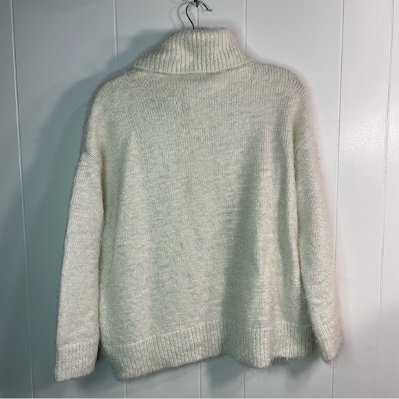 Show Me Mumu Womens Small Turtleneck Sweater Long Sleeve Off White - Picture 6 of 9